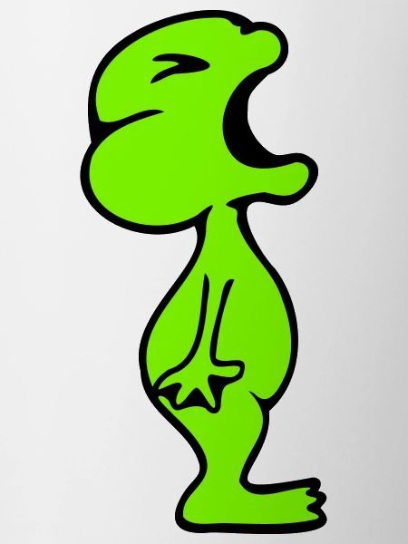 Frog screaming angry angry unhappy angry