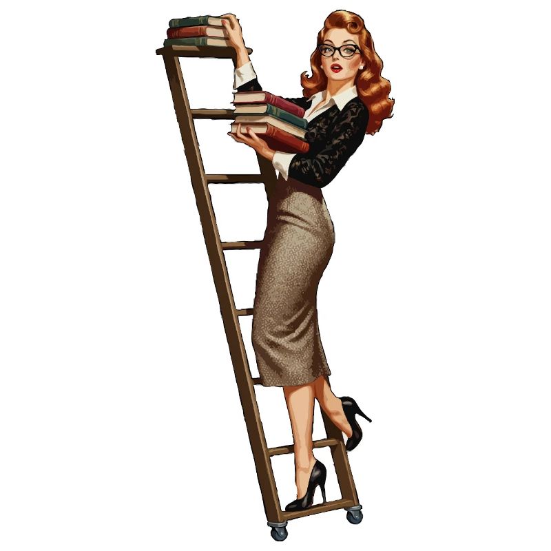 Librarian pinup