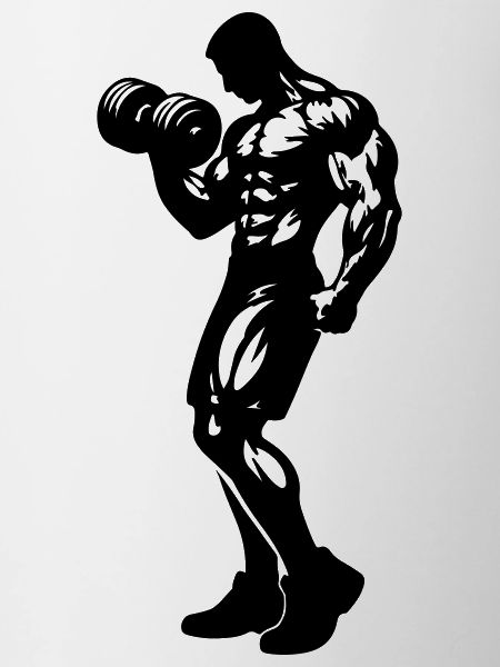 Haltère Silhouette de Fitness