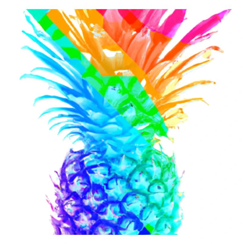 Colorful Pineapple Rainbow Cool Gift Idea