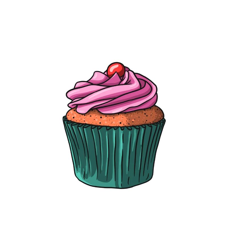 Pink muffin