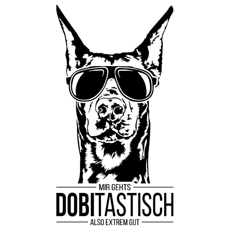 Dobitastic Doberman chien disant chiens Wilsigns