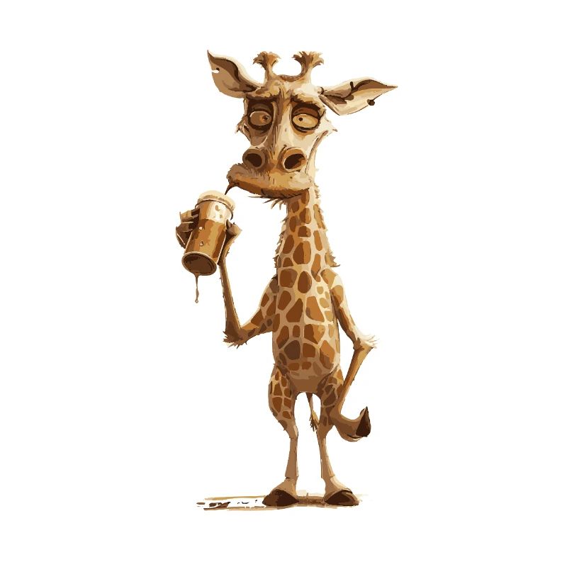Giraffe Bier Lustig