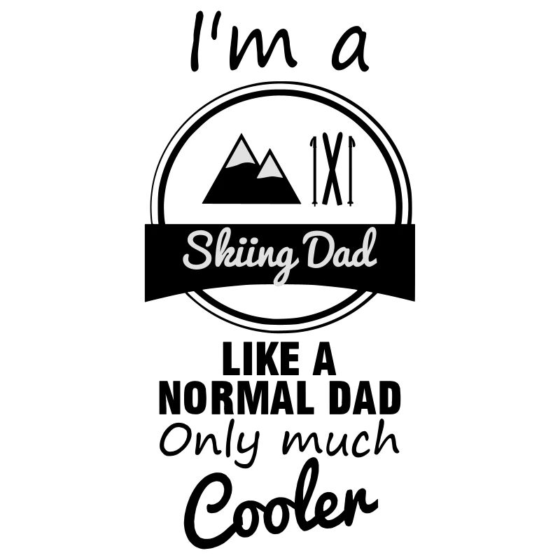 Skiing dad father daddy