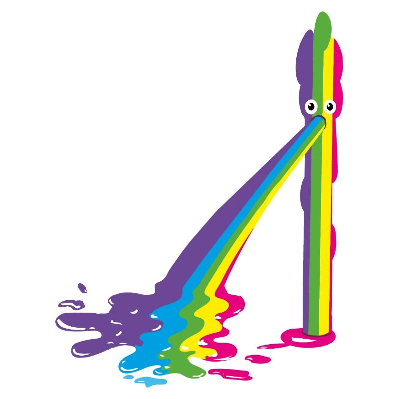 asperges, arc-en-ciel, asperges caca, colorées