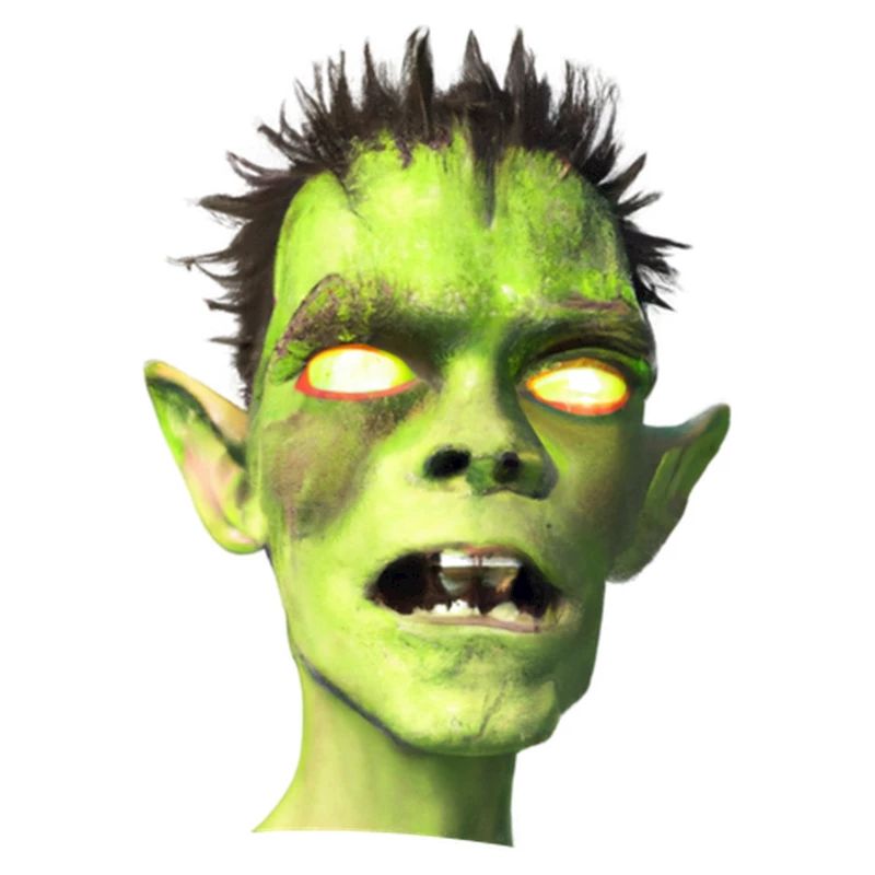 Zombie vert en 3D pour Halloween