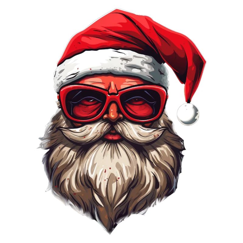 Conception du logo Ugly Christmas Santa Clause