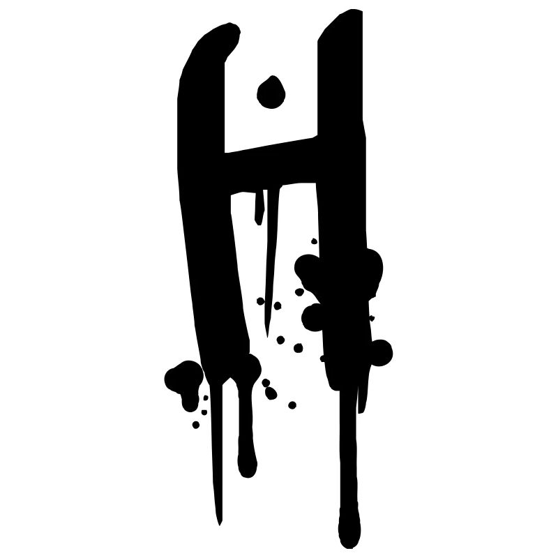 Graffiti H gouttes Farbklex spray