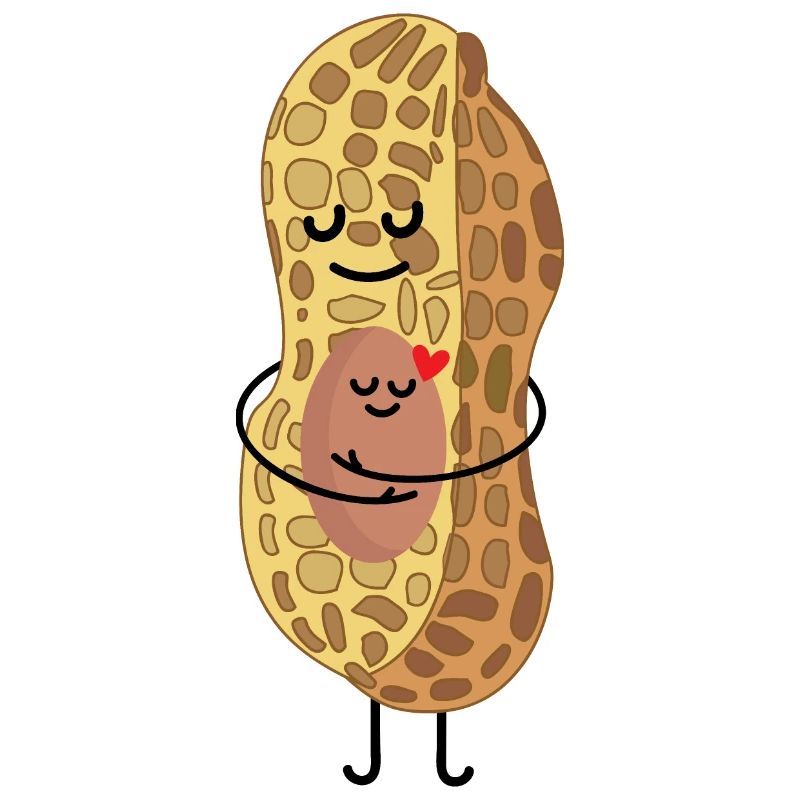 Erdnuss Mutter und Kind