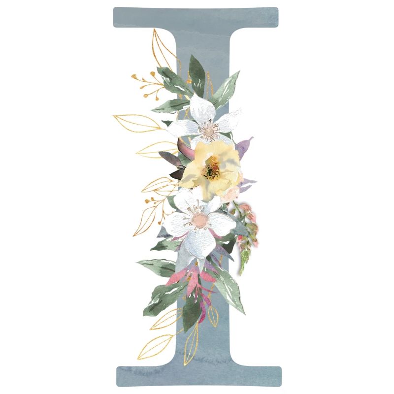 Spring Flowers Monogram I