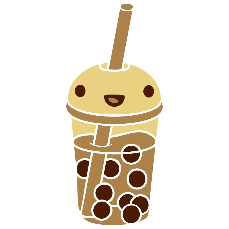 Anime Face Bubble Tea