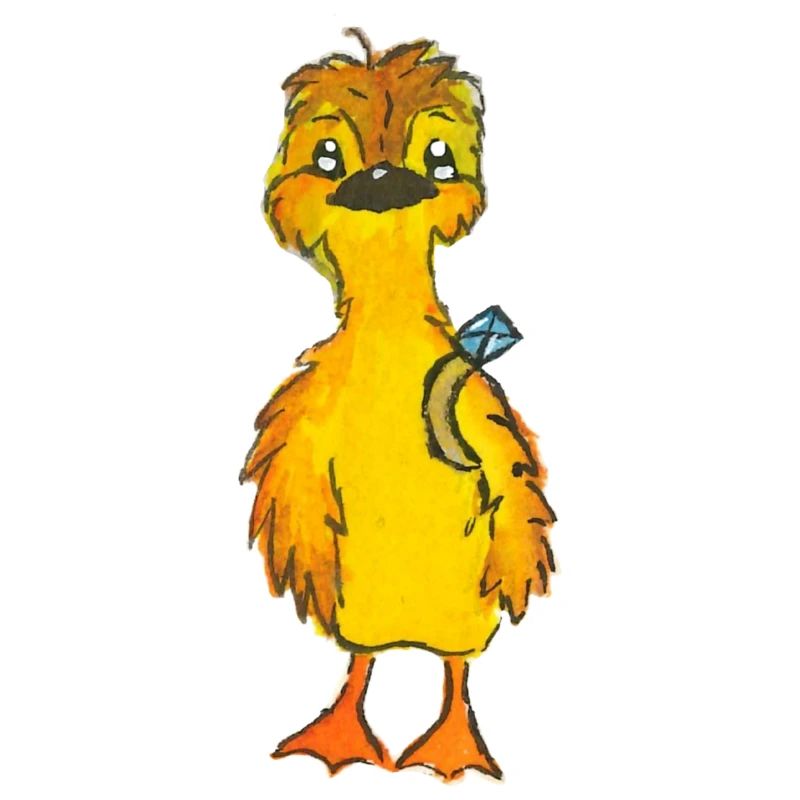 Entchen Malte mit Ring