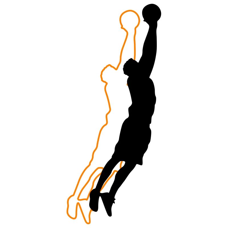 Silhouette de basketteur 2