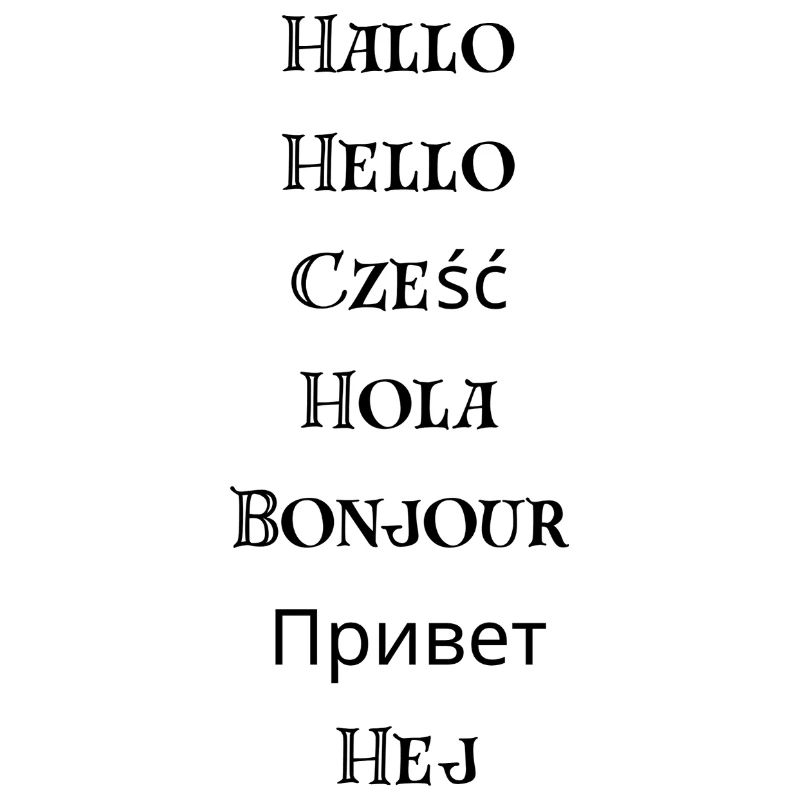Bonjour multilingue | Différentes langues