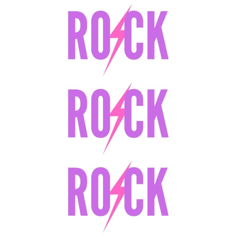 ROCK Trois Logos Violet
