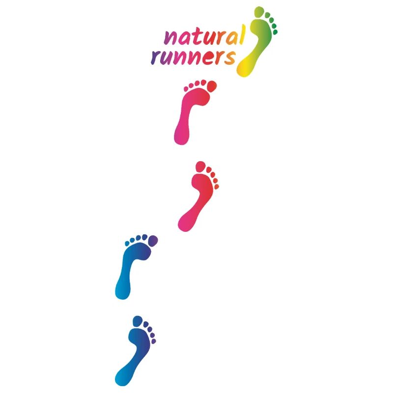 Regenbogen Footprints - barfuß durchs Leben gehen