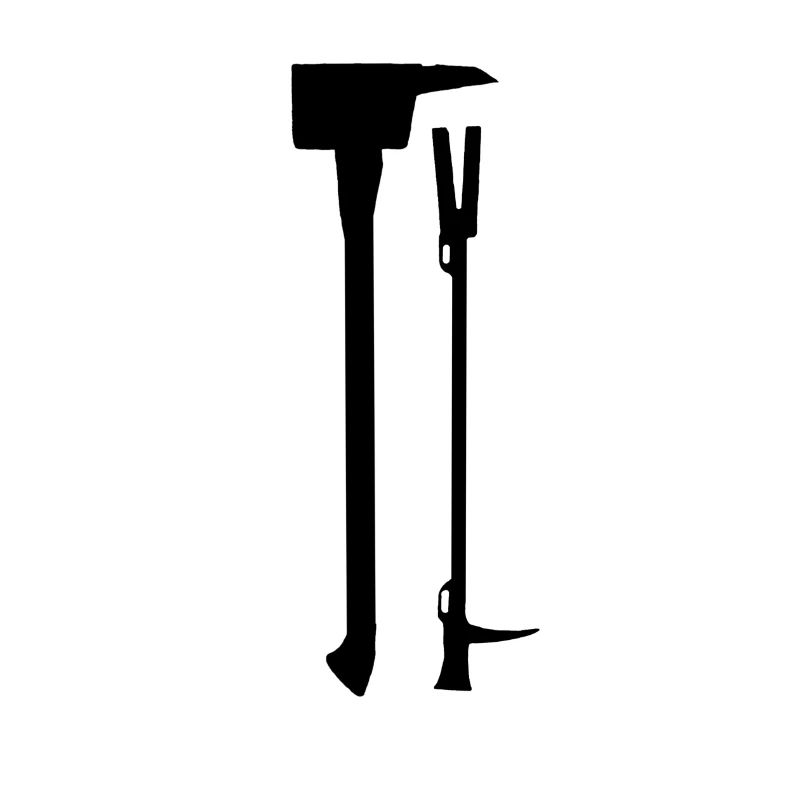 Firefighters rescue workers tool crowbar
