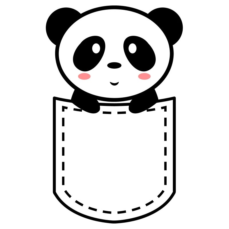 panda in a pocket