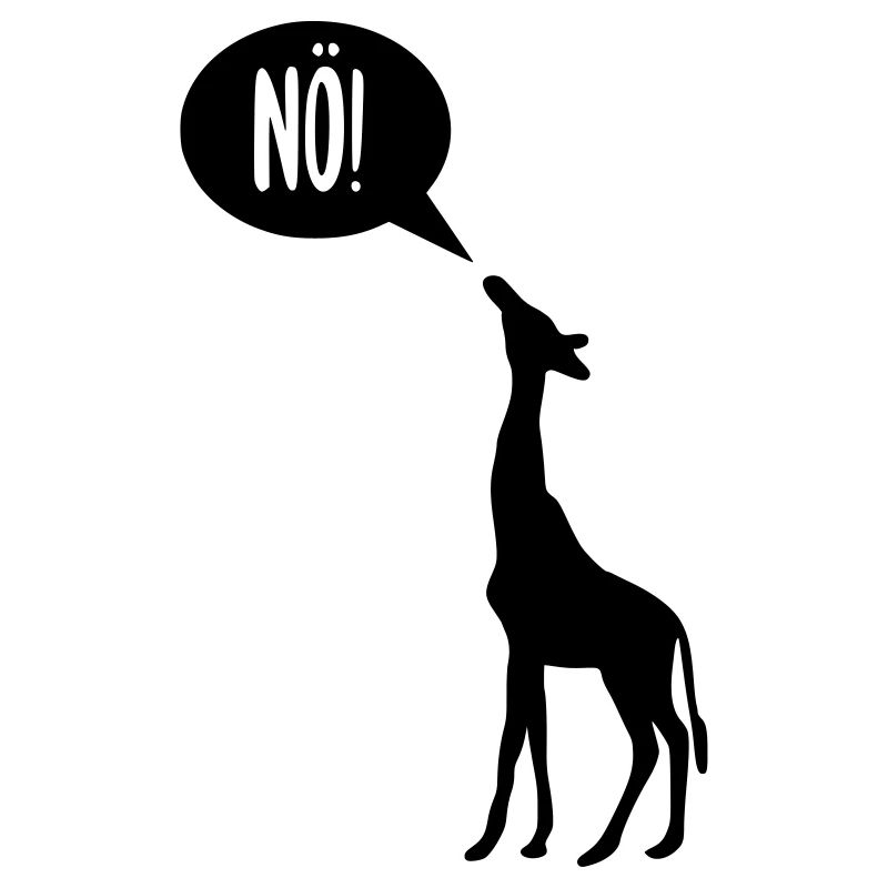 La girafe dit nö et est offensée
