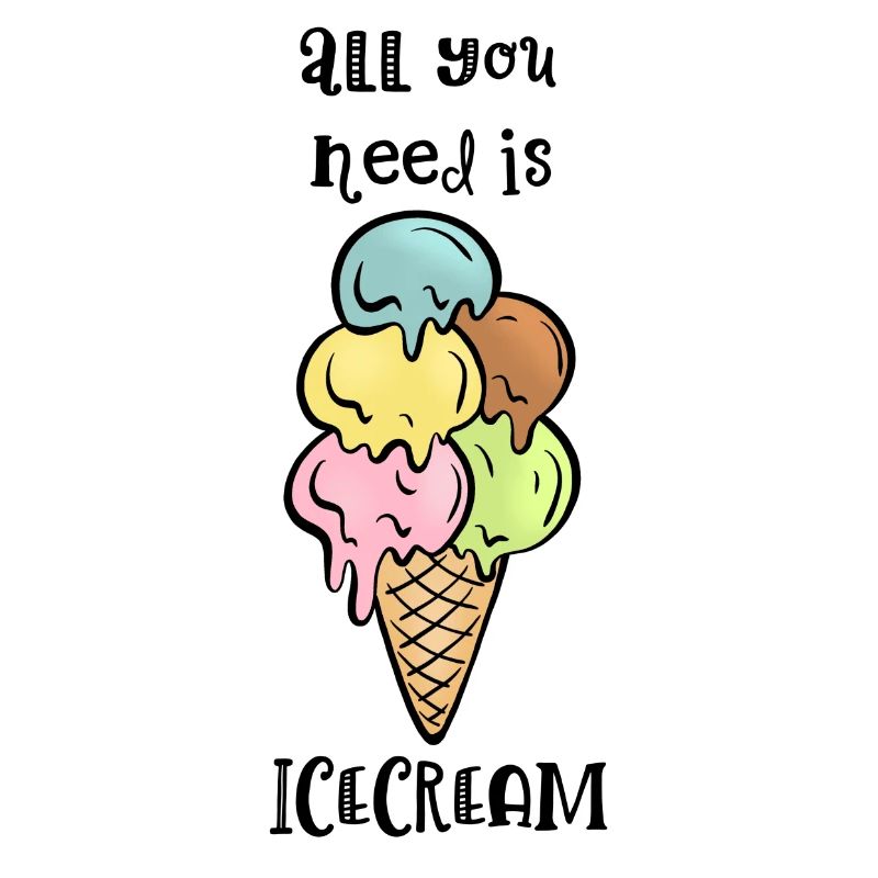 Gaufre à glace avec proverbe