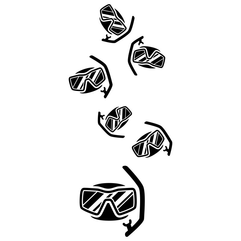 Diving goggles Silhouette