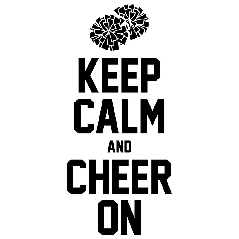 Keep Calm And Cheer On Gymnast Cheerleader Cheerle