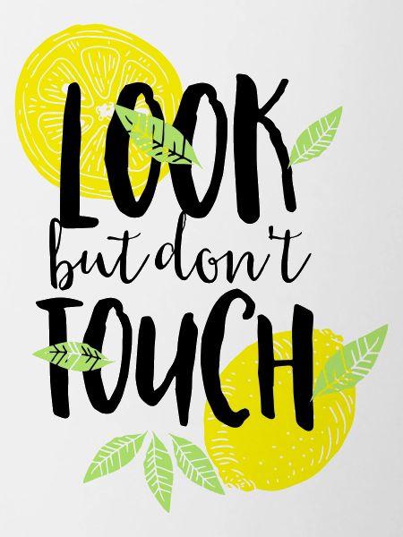 look but do not touch