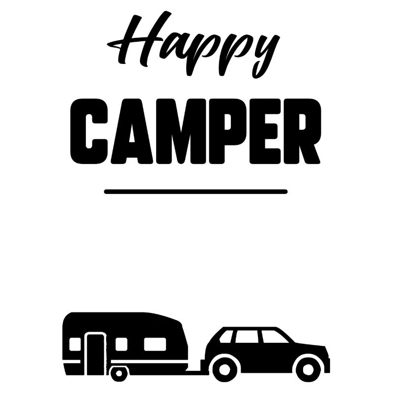 Glücklicher Camper
