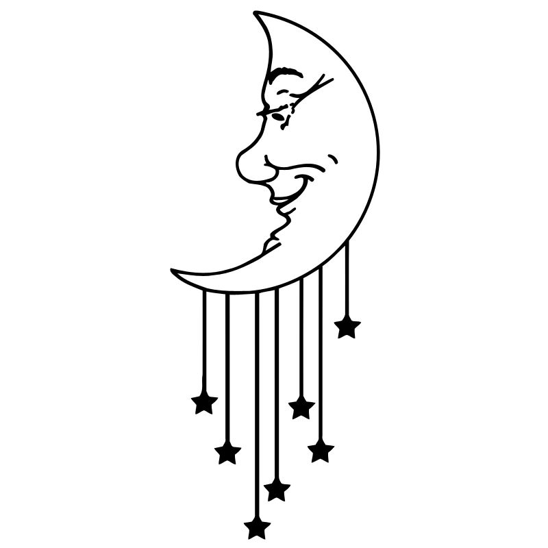 Moon Star - mond (1c)