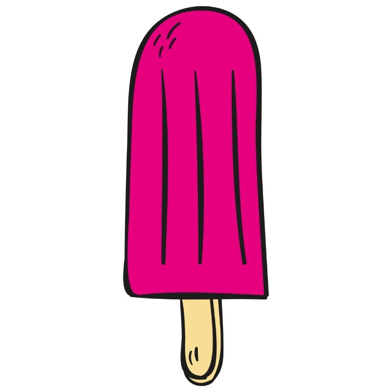 Pink ice lolly