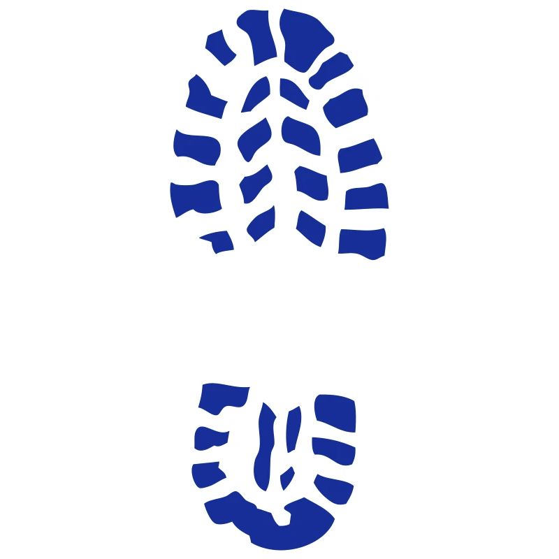 trace pas chaussure 23