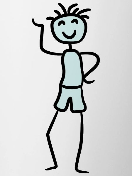 Happy cool boy