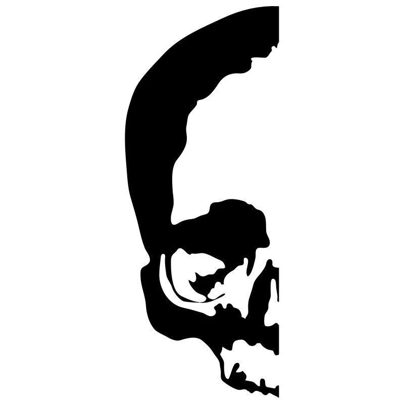 halber totenkopf / half skull