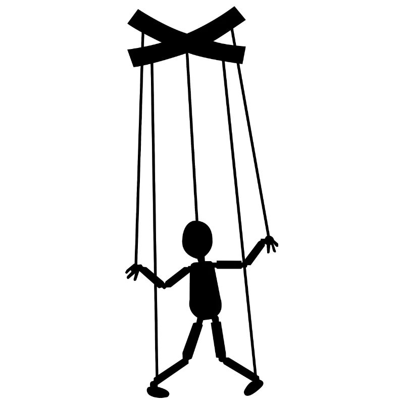 Marionette schwarz