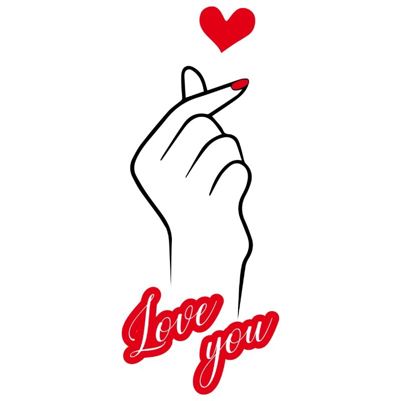 Hand mit Liebe dich