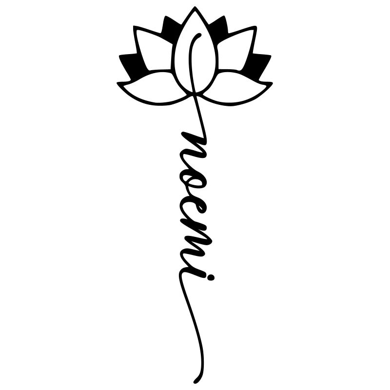 Noemi Name Blumenschrift