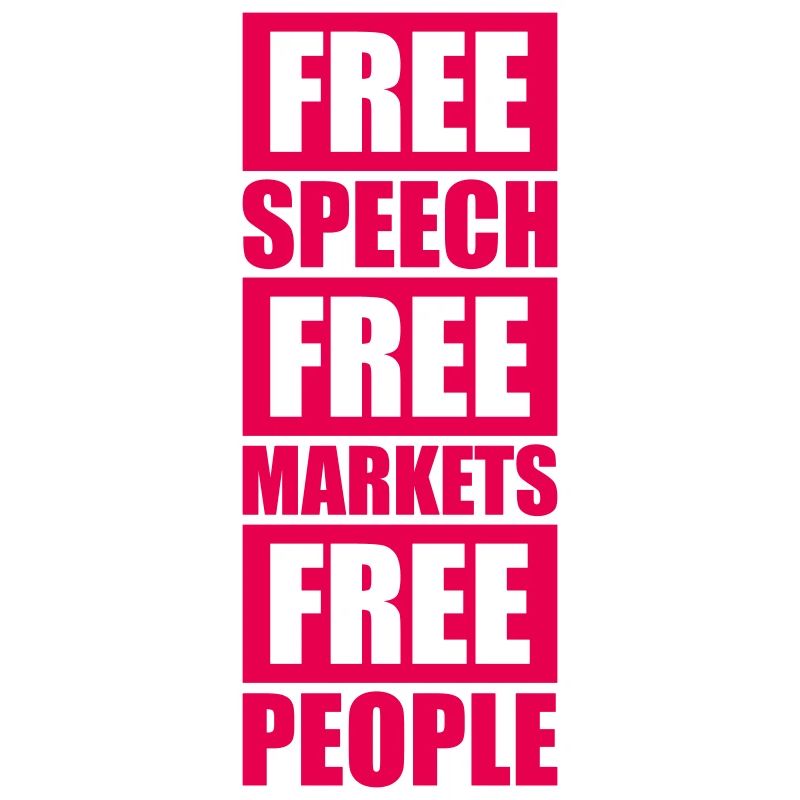 Marché de la liberté d’expression Peuple Libertarian Freedom Logo