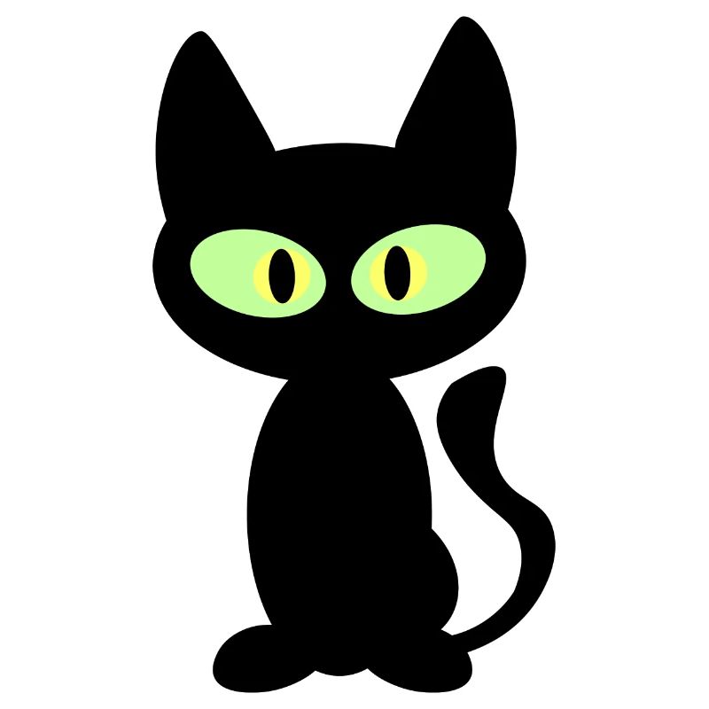 black cat / tomcat. NEW as a face mask