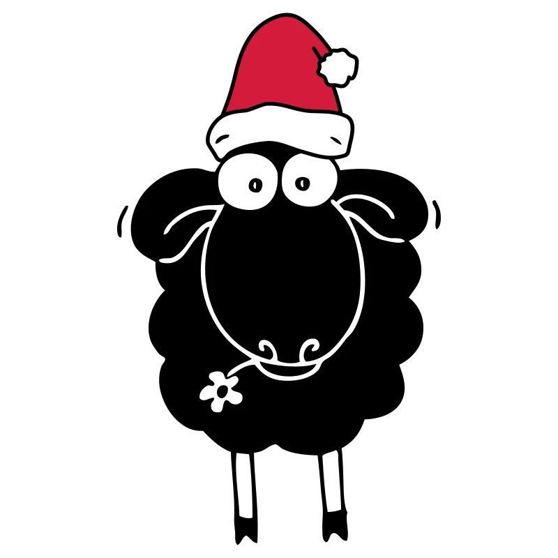 Pecora nera con cappello santa