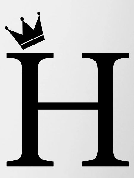 H Monogram Crown