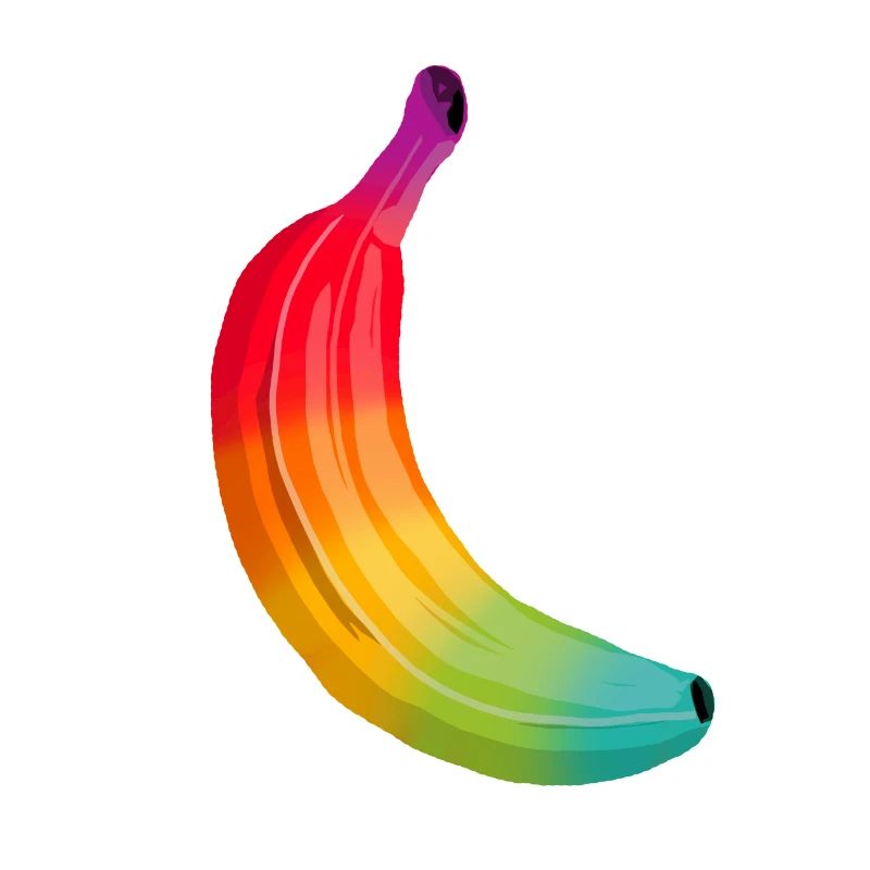 rainbow banana fruit Regenbogen Banane