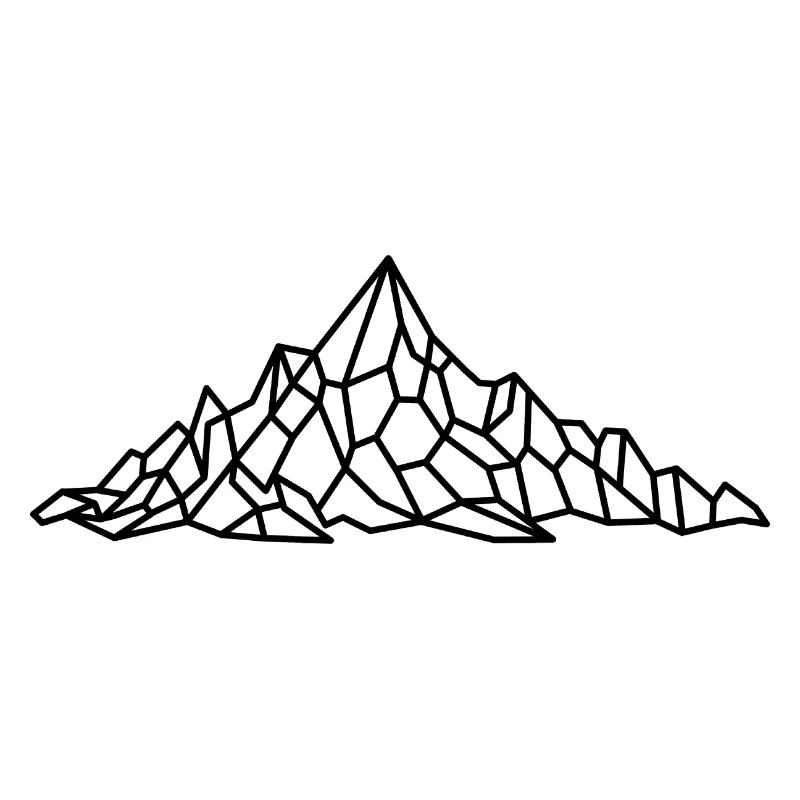 Mountains Geometric Hiking