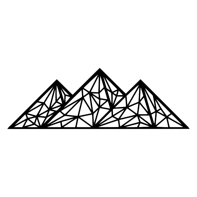 Mountains Geometric Line