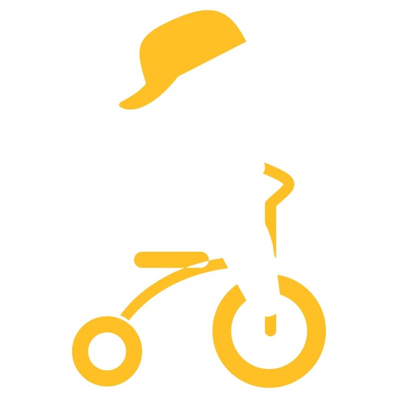 Boy Riding His Tricycle
