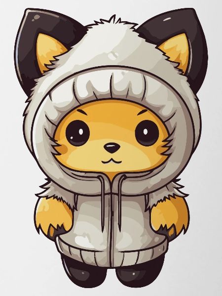 Fuchs Winter Comic Niedlich