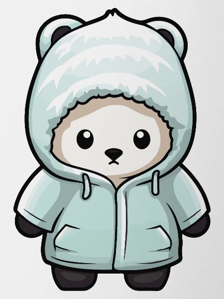 Eisbär Winter Polar Bär Comic