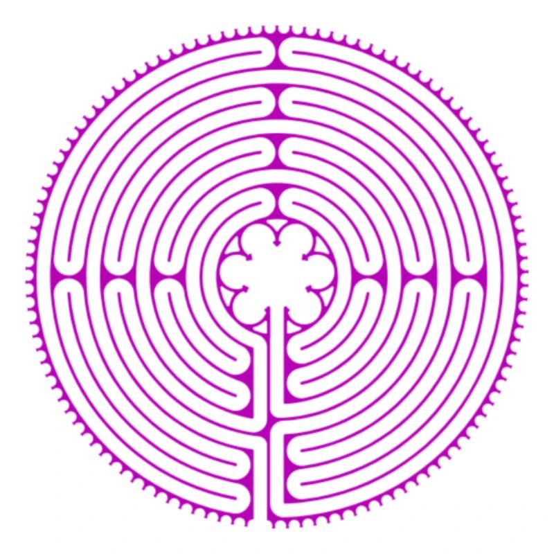 Labirinto di Chartres viola