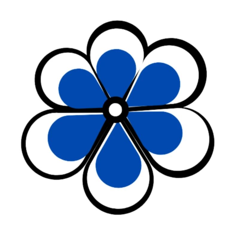 Fleur bleu
