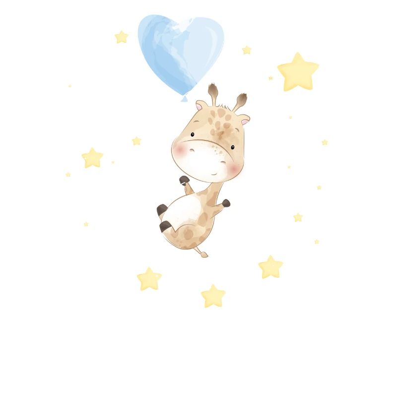 Adorable girafe dans l’espace