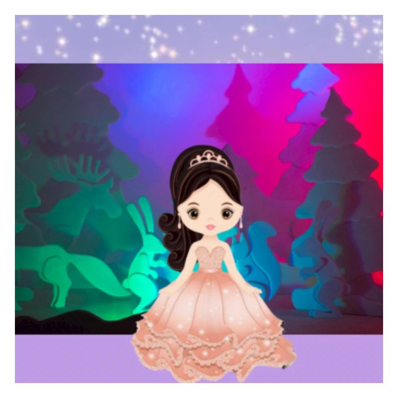 Princess brune avec château
